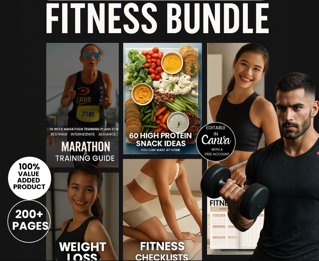 10k+ Ultimate Fitness Bundle.Fitness Planner and Fitness Ebooks,